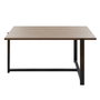 Hanah Home Merideths Mesa de Centro Industrial Nogal y Negro